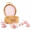 Trademark Kids Tea Set-Mini Porcelain Tea Party 17pc Playset Dress Up & Imaginative Play