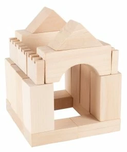 Trademark Wooden Blocks-65pc Classic Building Set Kids Building & Play Sets