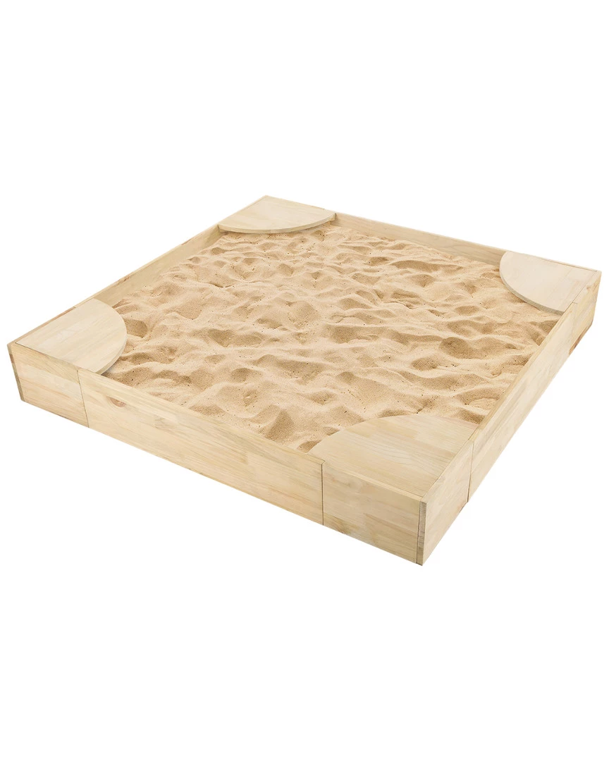 Trademark Wooden Sandbox Kids Sports & Outdoor
