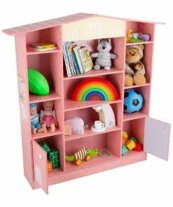 Trademark Dollhouse Shaped Bookcase Kids Dolls