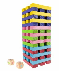 Trademark Multicolor Giant Wooden Stacking Game Kids Sports & Outdoor