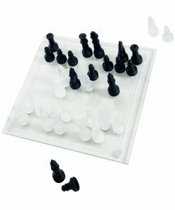 Trademark Games Elegant Glass Chess And Checker Board Set Kids