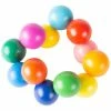 Trademark Rainbow Wooden Teething And Grasping Ring Toy Kids Games