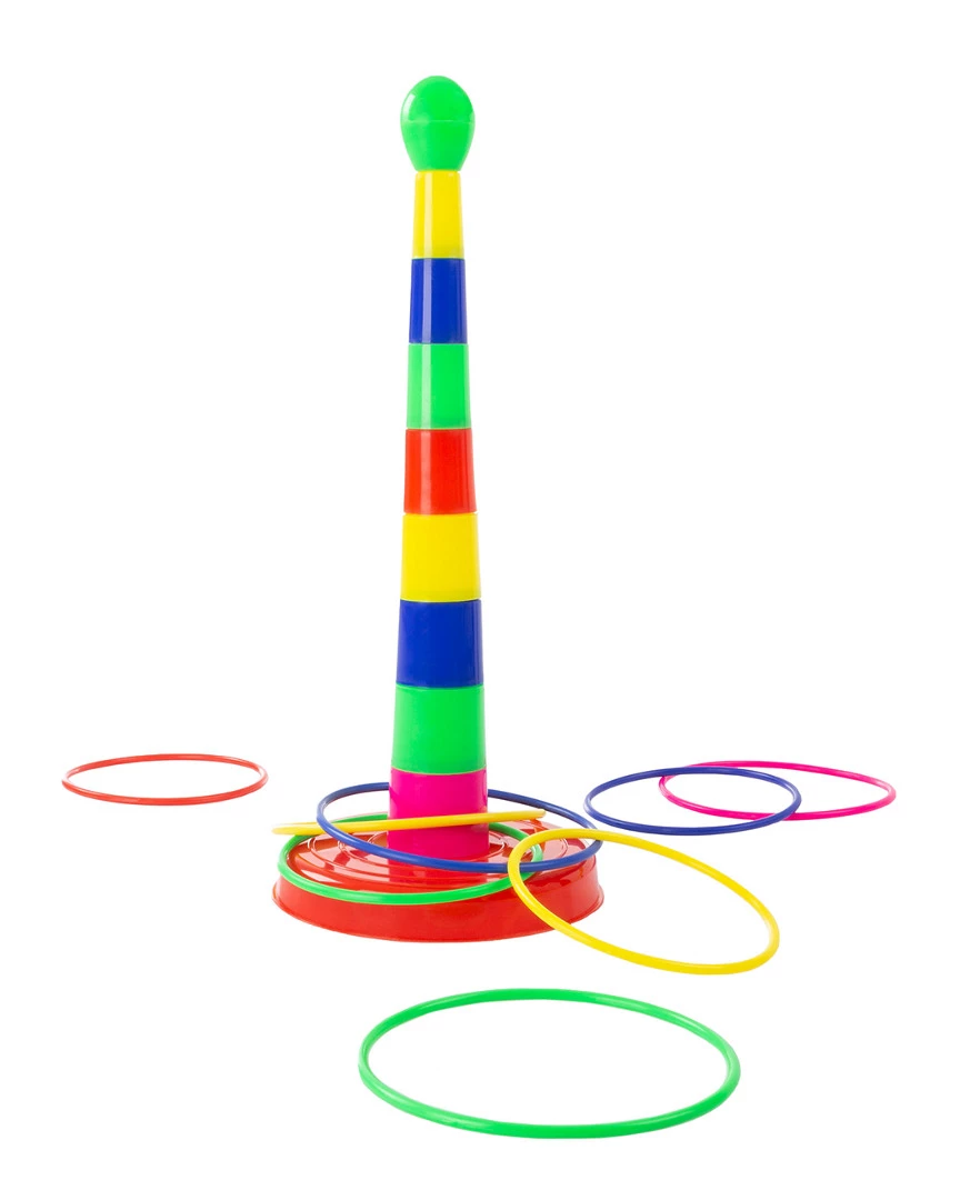 Trademark Ring Toss Game - Colorful Adjustable Stacking Toy Kids Games