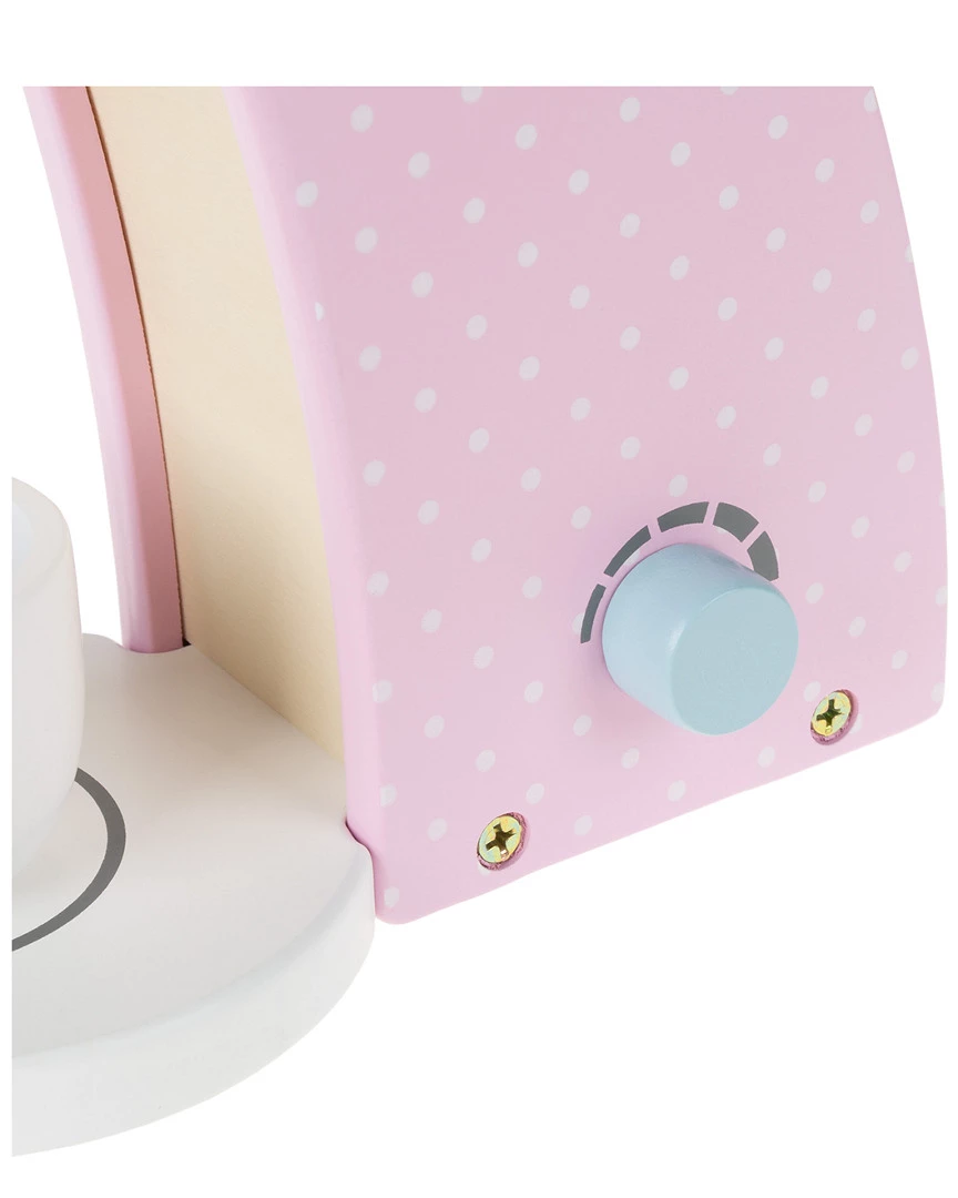 Trademark Wooden Pretend Play Single Serve Coffee Maker Set Kids Dress Up & Imaginative Play - Image 4