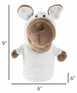 Trademark Plush Bulldog Hand Puppet For Toddlers And Babies Kids Stuffed Animals