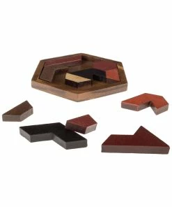 Trademark Hexagon Block Puzzle 11pc Tangram Kids Puzzles
