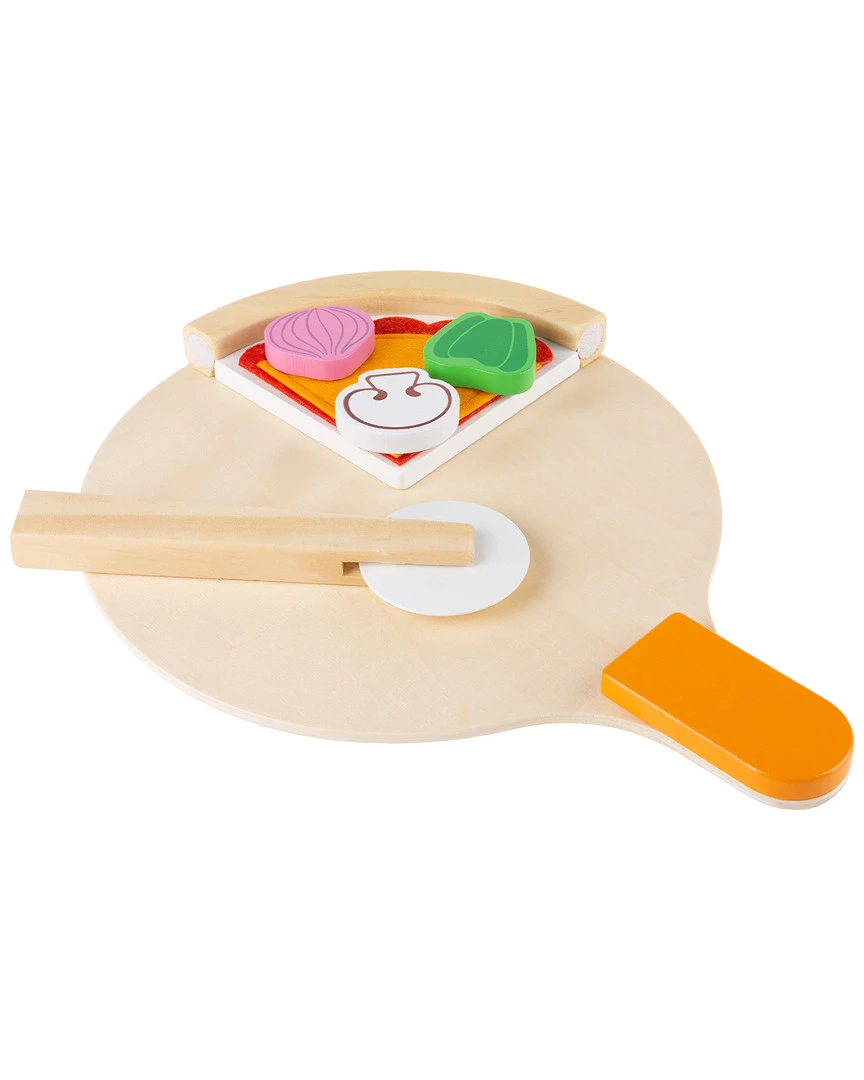Trademark Pretend Play Pizza Set-Wooden Toy Food Kids Dress Up & Imaginative Play - Image 2