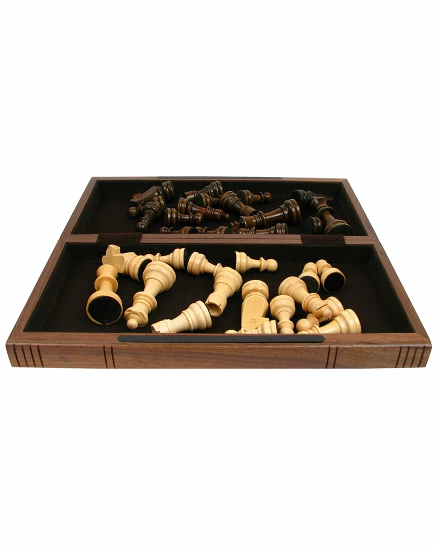 Trademark Chess Board Walnut Fold-Up Book Style Home Games & Giftables - Image 2