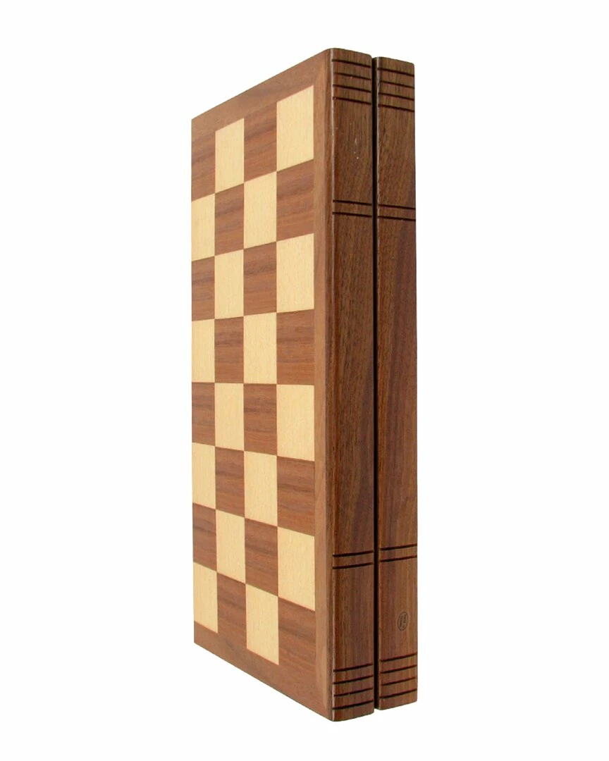 Trademark Chess Board Walnut Fold-Up Book Style Home Games & Giftables - Image 3