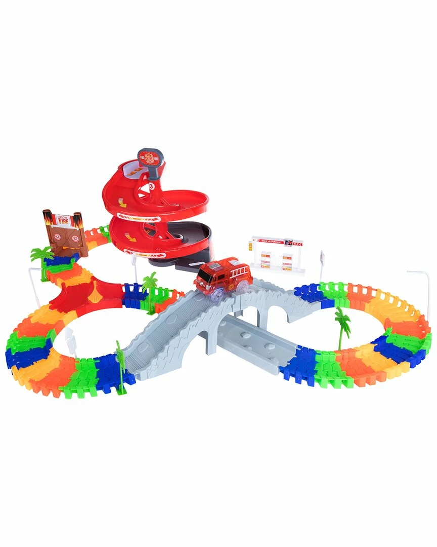 Trademark 105pc Flexible Tracks Toy Set Kids Building & Play Sets