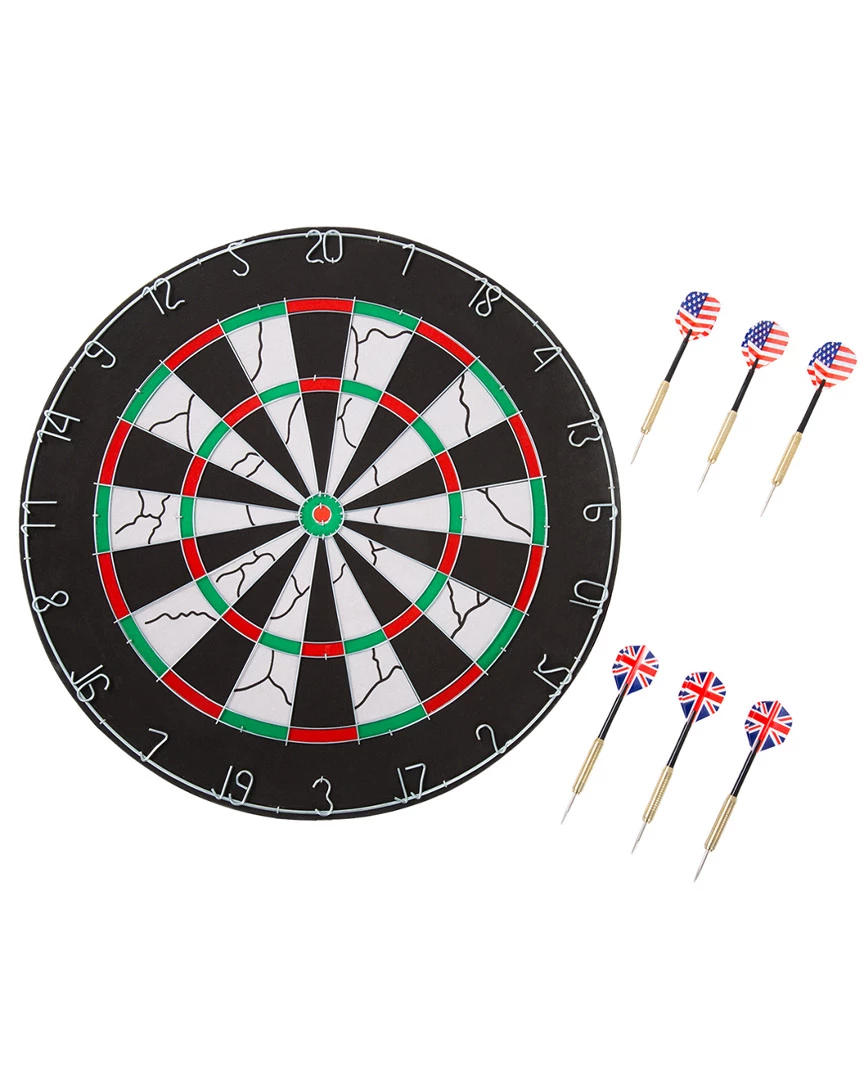 Trademark Hey! Play! 18in Double-Sided Flocking Dartboard Kids Games