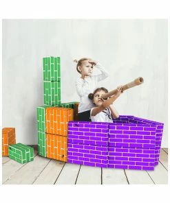Trademark Hey! Play! 30pc Corrugated Cardboard Building Block Set Kids Building & Play Sets