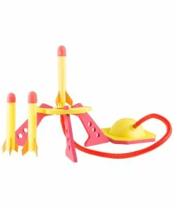 Trademark Jump Rocket Launcher With 3 Foam Rockets Kids Sports & Outdoor