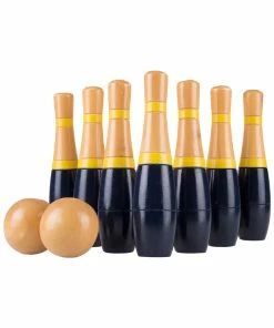 Trademark Lawn Bowling 8 Inch Tall Wooden Lawn Game Kids Sports & Outdoor