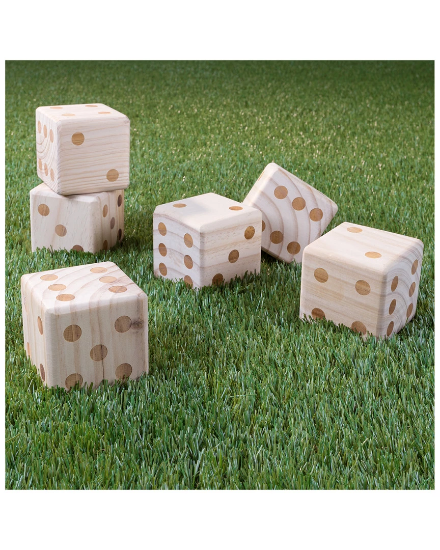 Trademark Hey! Play! Giant Wooden Yard Dice Kids Sports & Outdoor