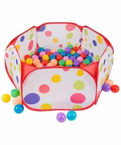 Trademark Hey! Play! Pop-Up Six-Sided Ball Pit Tent Kids Sports & Outdoor