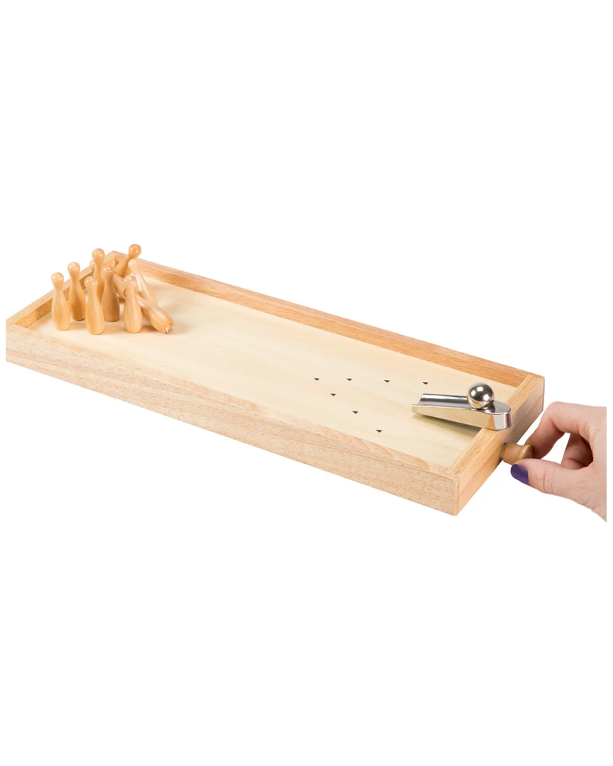 Trademark Hey! Play! Tabletop Wooden Bowling Game Kids Games 4 Trademark Hey! Play! Tabletop Wooden Bowling Game Kids Games - Image 2