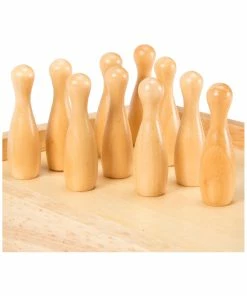 Trademark Hey! Play! Tabletop Wooden Bowling Game Kids Games 10 Trademark Hey! Play! Tabletop Wooden Bowling Game Kids Games -Lil' Rider shop 5040079198 RLLZ 4