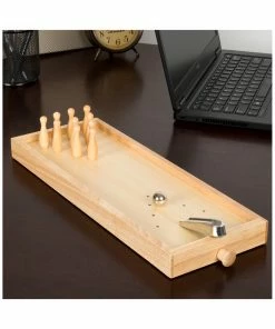Trademark Hey! Play! Tabletop Wooden Bowling Game Kids Games 11 Trademark Hey! Play! Tabletop Wooden Bowling Game Kids Games -Lil' Rider shop 5040079198 RLLZ 5