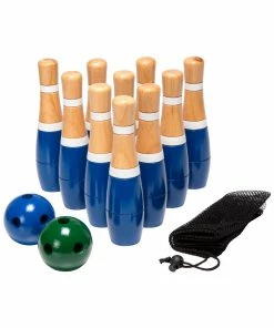 Trademark Hey! Play! 8 Inch Wooden Lawn Bowling Set Kids Sports & Outdoor