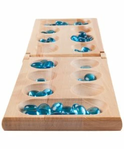 Trademark Hey! Play! Wooden Folding Mancala Game Kids Games