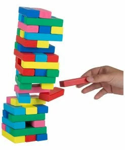 Trademark Hey! Play! Classic Wooden Blocks Stacking Game Kids Games