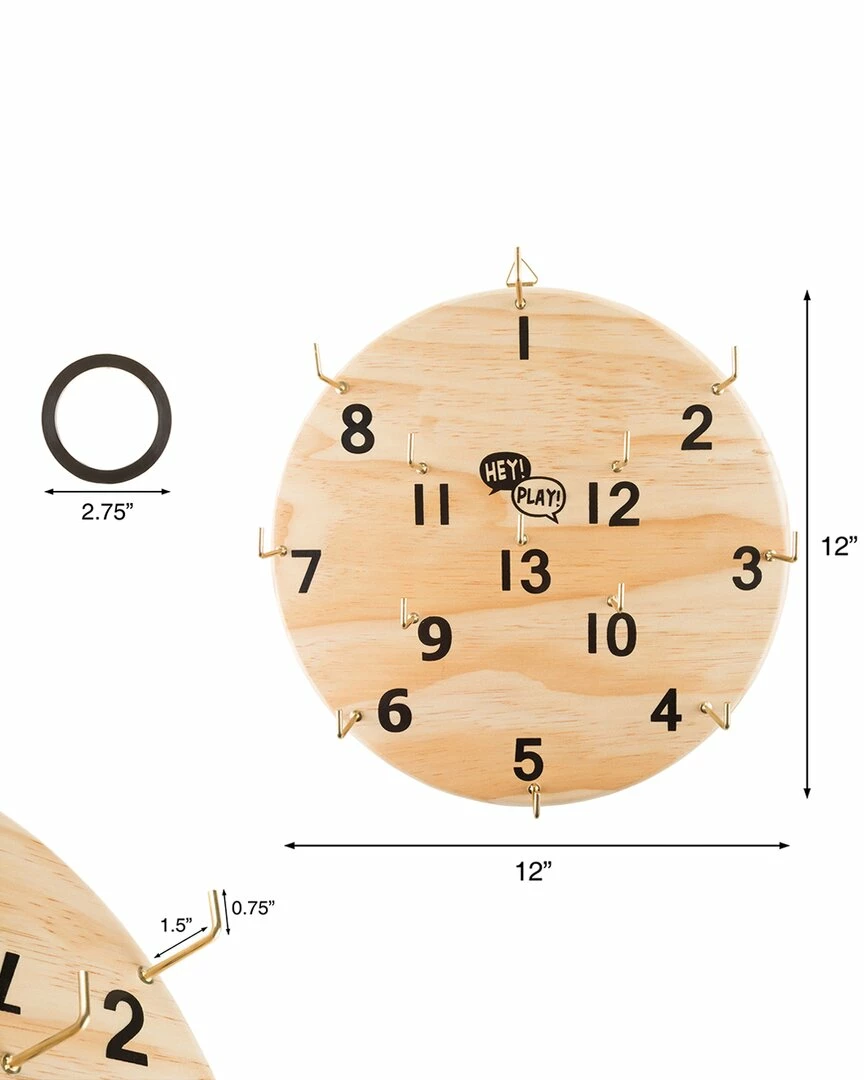 Trademark Hey! Play! Hookey Ring Toss Game Set Kids Games 4 Trademark Hey! Play! Hookey Ring Toss Game Set Kids Games - Image 2