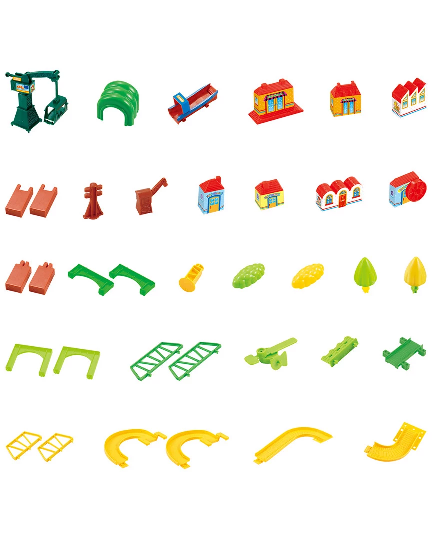 Trademark Hey! Play! Toy Train For Toddlers 58pc Set Kids Building & Play Sets - Image 3