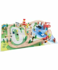 Trademark Wooden Train Set By Hey! Play! Kids Building & Play Sets